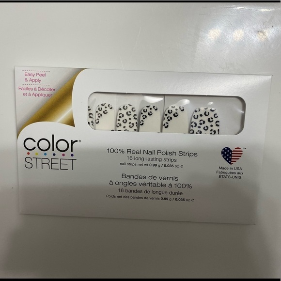 Color Street Spot On, Cheetah Print Overlay, Discontinued Color, Unopened - Picture 2 of 3
